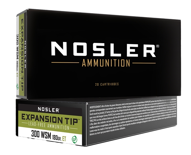 Picture of  Nosler 40152 E-Tip  300Wsm 180Gr E Tip Lead Free 20 Per Box/10 Case 054041401524