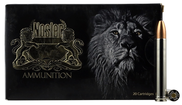 Picture of Nosler 40628 Safari Ammunition 458 Lott 500 GR Nosler Partition 20 Bx/ 10 CS