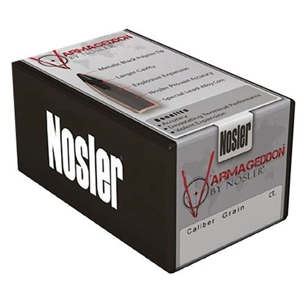 Picture of Nosler Varmageddon Rifle Ammo 22 Hornet, FB Tipped/Varmageddon, 35 Grains, 3000 Fps, 50, Boxed 41132