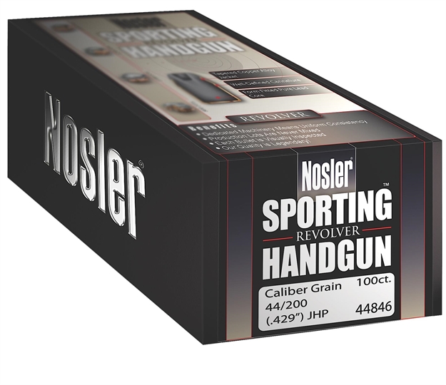 Picture of  Nosler 43013 Sporting Handgun  45Colt 250Gr Jacketed Hollow Point 100/Box 054041430135