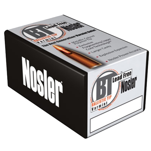 Picture of Nosler 45140 Ballistic Tip Lead-Free 204 Caliber .204 32 GR 100 Per Box