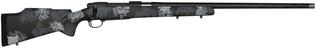 Picture of Nosler 46348 M48 Long-Range Carbon 300 Win Mag 4+1 26" Sniper Gray Cerakote Elite Midnight Camo Manners Mcs-T Elite Tac Stock Right Hand