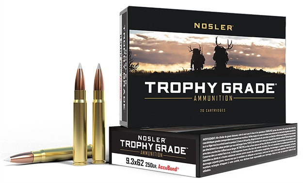 Picture of  Nosler 48634 Trophy Grade  9.3Mmx62mauser 250Gr Nosler Accubond 20 Per Box/10 Case