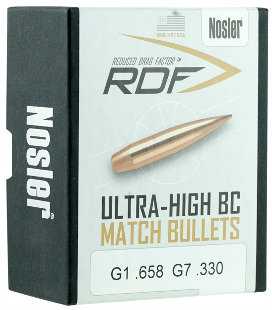 Picture of Nosler Rdf Reduced Drag Factor Rifle Bullets 6.5Mm 140 Hpbt Bullets (100 Ct) 49824