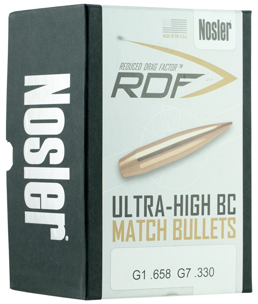 Picture of  Nosler 49825 Rdf Match 6.5Creedmoor 140Gr Hollow Point Boat Tail 500/Box 054041498258