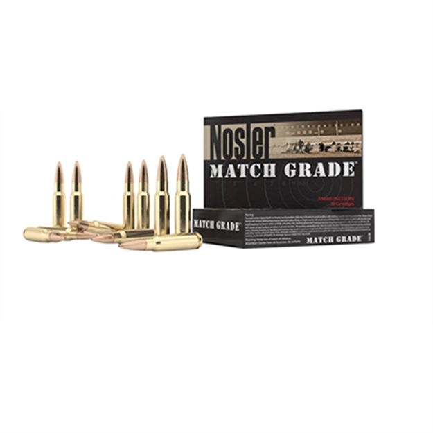 Picture of  Nosler 51275 Match Grade  300Blackout 220Gr Custom Competition Hollow Point Boat Tail 20 Per Box/20 Case 054041512756