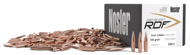 Picture of Nosler 53504 Rdf Match 7Mm .284 185 GR Hollow Point Boat Tail 500 Box