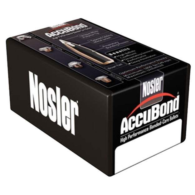 Picture of  Nosler 53742 Accubond  25Cal 110Gr Spitzer Point Boat Tail 50/Box