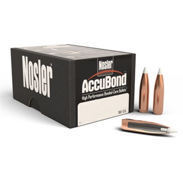 Picture of  Nosler 53780 Accubond  22Cal 70Gr Spitzer Point 50/Box
