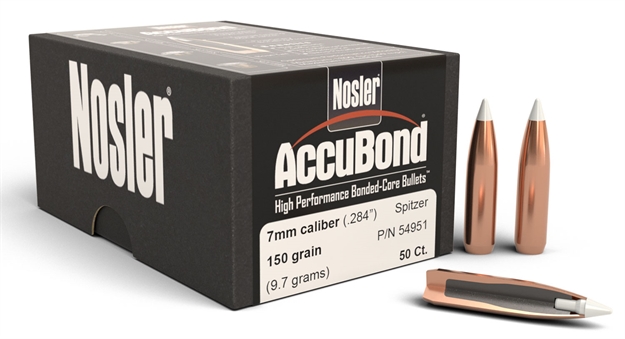 Picture of Nosler Accubond Rifle Bullets, 7Mm 150 GR Accubond 50Bx 54951 054041549516