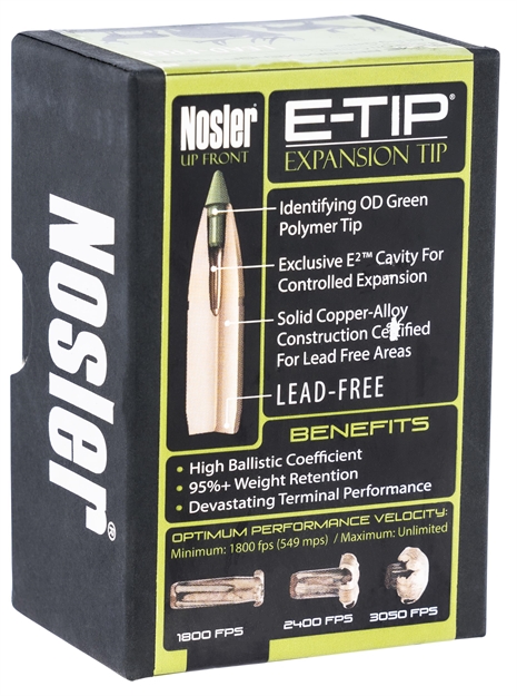 Picture of  Nosler 59765 E-Tip  6.5Creedmoor 120Gr Spitzer 50/Box 054041597654