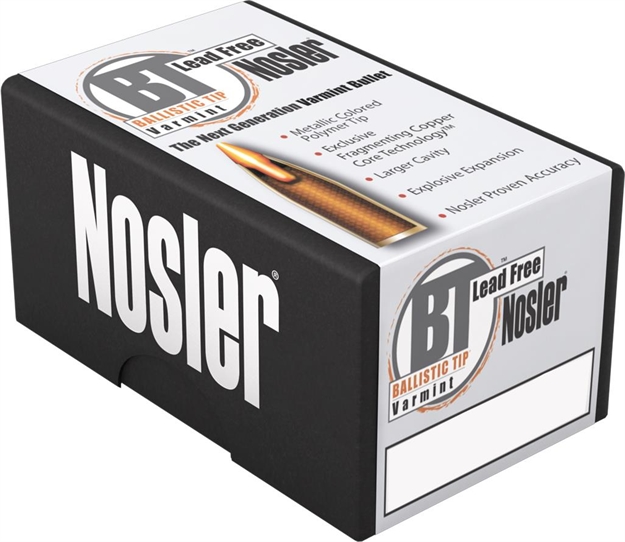 Picture of Nosler 60006 Trophy Grade 22-250 Remington 35 GR Ballistic Tip Lead-Free 20 Bx/ 10 CS