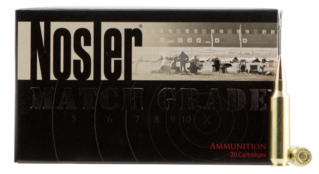 Picture of  Nosler 60162 Match Grade Rdf 22Nosler 85Gr Rdf Hollow Point Boat Tail 20 Per Box/10 Case 054041601627