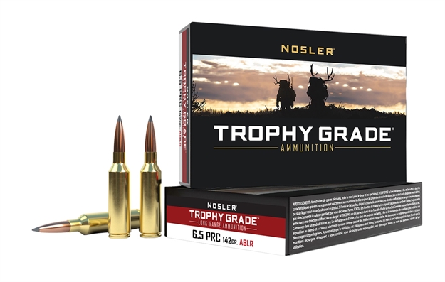 Picture of  Nosler 61232 Trophy Grade Long-Range 6.5Prc 142Gr Nosler Spitzer Accubond Long Range 20 Per Box/10 Case