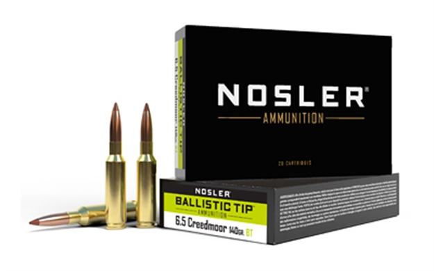 Picture of  Nosler 40064 Ballistic Tip  6.5Creedmoor 140Gr Spitzer Ballistic Tip 20 Per Box/10 Case 054041400640