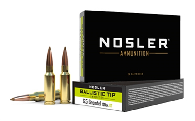 Picture of Nosler Ammo 6.5Gren 120Gr BT 20/10 61023 054041610230