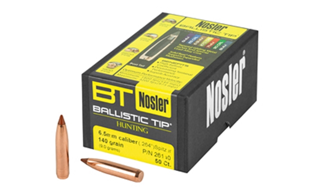 Picture of  Nosler 26140 Ballistic Tip  6.5Creedmoor 140Gr Spitzer Point 50/Box