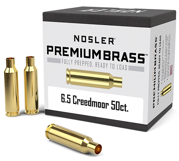 Picture of  Nosler 44824 Premium Brass Unprimed Cases 6.5Creedmoor Rifle Brass 50/Box 054041448246