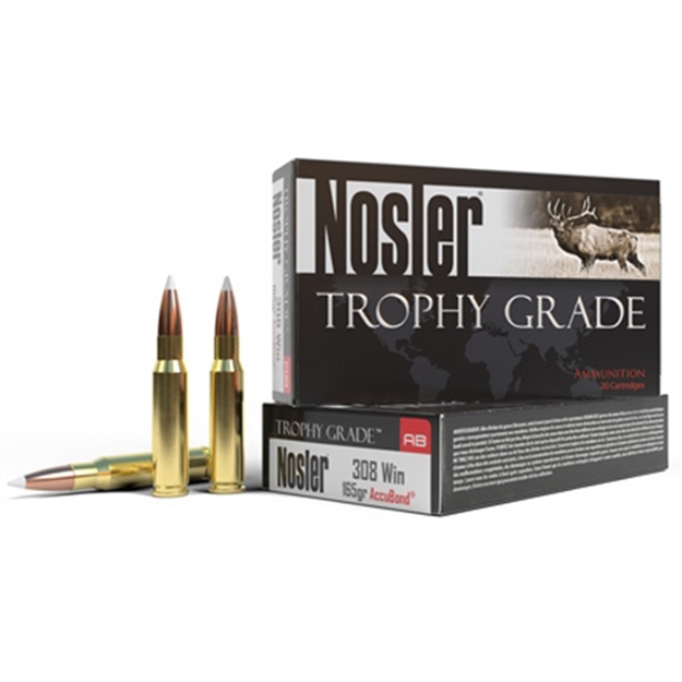 Picture of Nosler Trophy Grade Ammo, 6Mm Creedmoor 90 GR Accubond 20 Rnd 60142