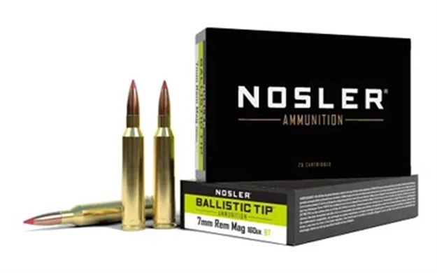 Picture of Nos BT Ballistic Tip Rifle Ammo, 7Mm Rem 160G BT SP 20 Rnd Boxes 43461 054041434614