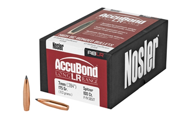 Picture of  Nosler 58517 Accubond Long Range 7Mm 175Gr Spitzer Point 100/Box 054041585170