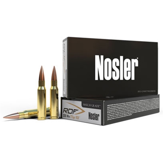Picture of  Nosler 60138 Match Grade Rdf 260Rem 130Gr Rdf Hollow Point Boat Tail 20 Per Box/10 Case 054041601382