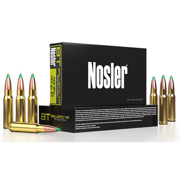 Picture of  Nosler 43504 Ballistic Tip  280Ackley Improved 140Gr Spitzer Ballistic Tip 20 Per Box/10 Case 054041435048