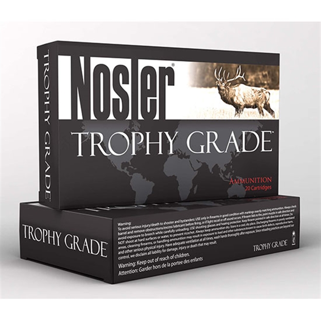 Picture of  Nosler 60044 Trophy Grade  280Ackley Improved 160Gr Nosler Spitzer Partition 20 Per Box/10 Case 054041600446