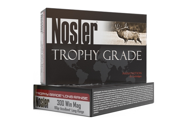 Picture of  Nosler 60126 Trophy Grade Long-Range 300Winmag 190Gr Nosler Spitzer Accubond Long Range 20 Per Box/10 Case