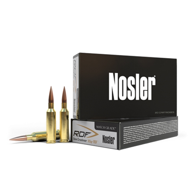 Picture of Nosler Match Grade Ammo, 6Mm Creedmoor 115Gr Rdf Hpbt (20 Ct.) 60170