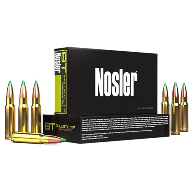 Picture of Nosler BT Ballistic Tip Rifle Ammo 30-30 Win, Round Nose, 150 Grains, 2390 Fps, 20, Boxed 054041400657 -