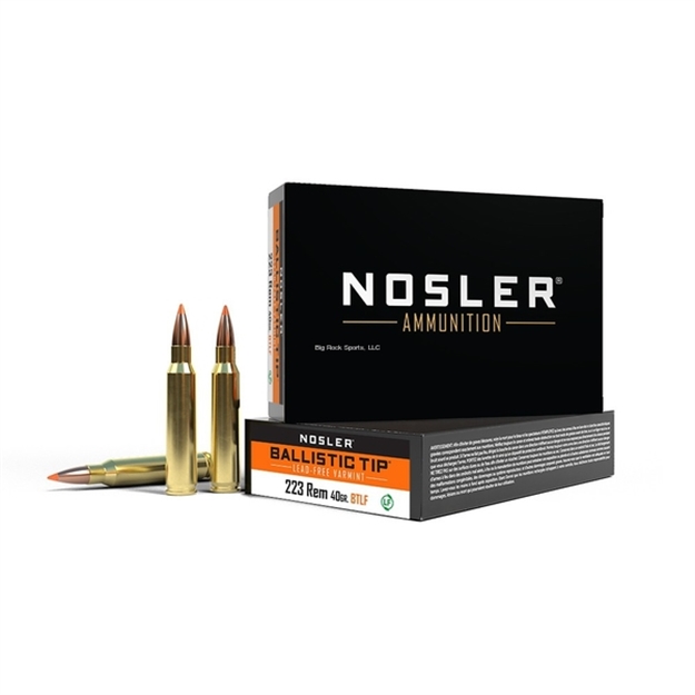 Picture of Nosler Ballistic Tip Varmit Ammo, 223 Rem 40Gr Lead Free BT (20 Ct.)