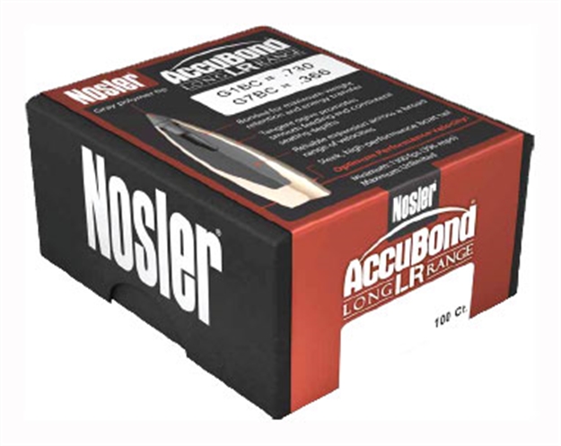Picture of  Nosler 58456 Accubond Long Range 30Cal 190Gr Spitzer Point 100/Box 054041584562
