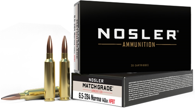 Picture of Nosler Bullets Match 6.5X284 Norma 140Gr Custom Hpbt 20Rd 10Bx/Cs 44166