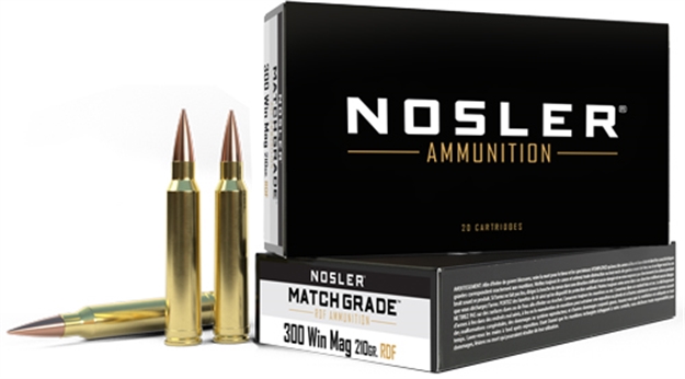 Picture of Nosler Bullets Match 300 Win Mag 210Gr Reduced Drag Hpbt 20Rd 10Bx/Cs 60158