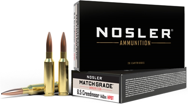 Picture of Nosler Bullets Match 6.5 CM 140Gr Custom Comp Hpbt 20Rd 10Bx/Cs 43455 054041434553