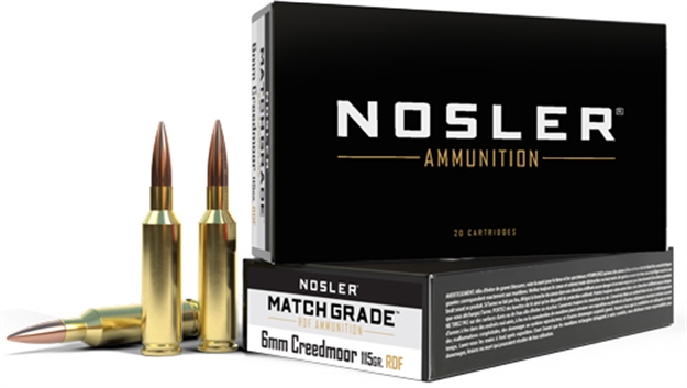 Picture of Nosler Bullets Match 6Mm CM 115Gr Reduced Drag Hpbt 20Rd 10Bx/Cs 60170