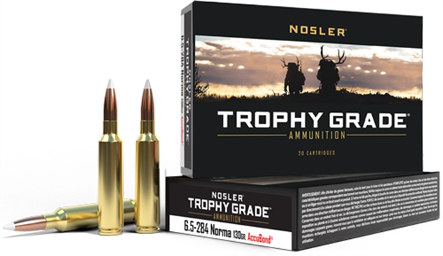 Picture of Nosler Bullets Trophy 6.5X284 Norma 130Gr Accubond 20Rd 10Bx/Cs < 60021