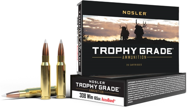 Picture of Nosler Bullets Trophy Grade 308 Win 165Gr Accubond 20Rd 10Bx/Cs 60049 054041600491