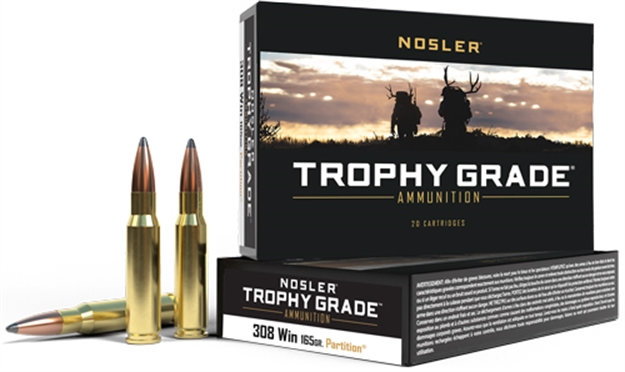 Picture of Nosler Bullets Trophy Grade 308 Win 165Gr Partition 20Rd 10Bx/Cs 60053