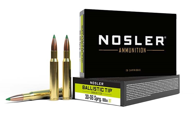 Picture of Nosler 40072 Ballistic Tip  30-06Springfield 180Gr Spitzer Ballistic Tip 20 Per Box/10 Case 054041400725 -