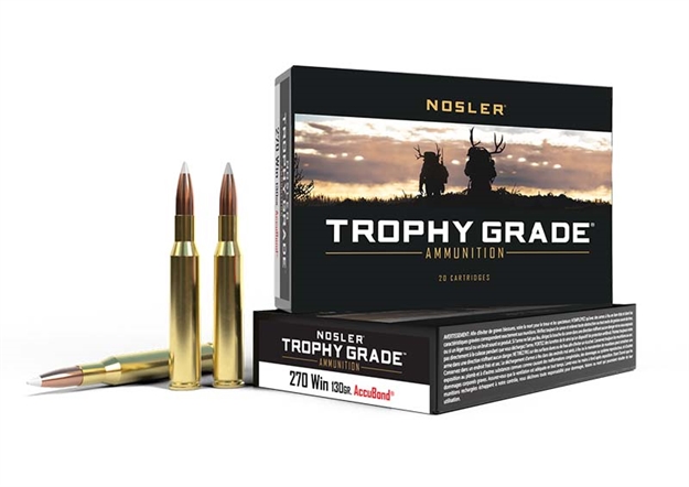 Picture of Nosler 60025 Trophy Grade  270Win 130Gr Nosler Accubond 20 Per Box/10 Case 054041600255