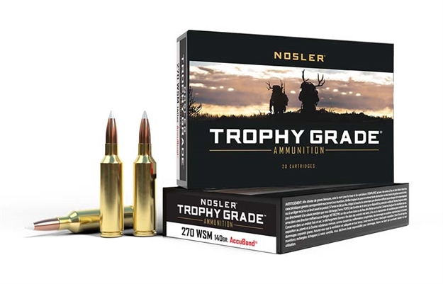 Picture of Nosler 60030 Trophy Grade  270Wsm 140Gr Nosler Accubond 20 Per Box/10 Case 054041600309