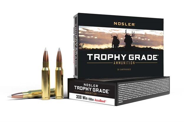 Picture of Nosler 60056 Trophy Grade  308Win 150Gr Nosler Accubond 20 Per Box/10 Case 054041600569