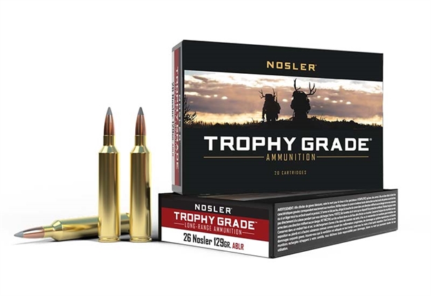 Picture of Nosler 60110 Trophy Grade Long-Range 26Nosler 129Gr Nosler Spitzer Accubond Long Range 20 Per Box/10 Case 054041601108
