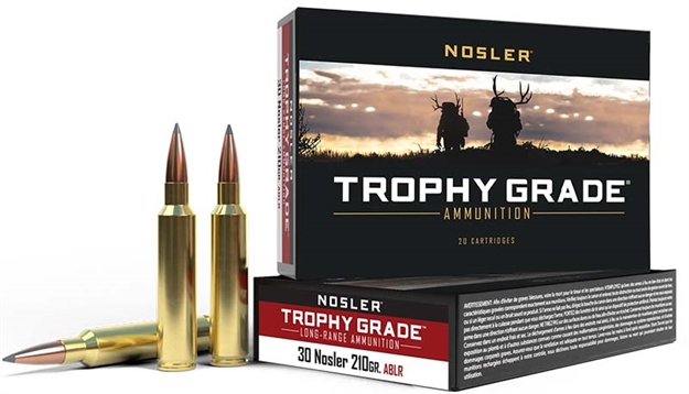 Picture of Nosler Bullets Nosler Trophy LR 30 Nosle 210Grablr 20Rd 60118 054041601184