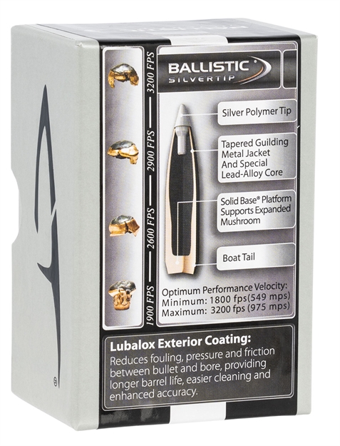 Picture of Nosler Rifle Bullets 30Cal 180Gr Ballistic Silvertip Spitzer .308 50Bx 51170