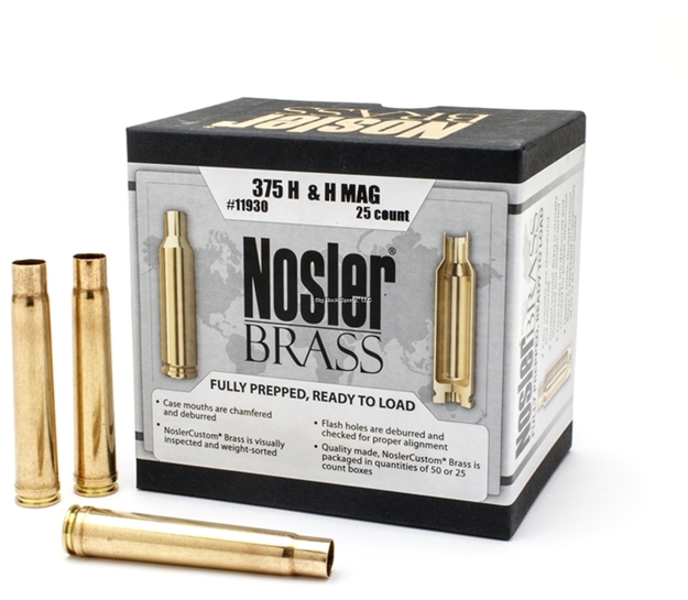 Picture of Nosler Custom Brass 375 H & H