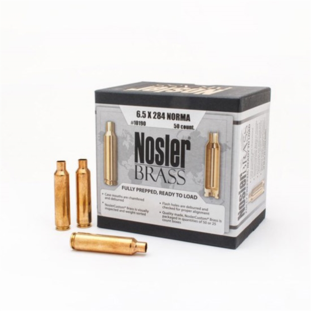 Picture of Nosler 6.5-284 Norma Custom Brass 50 Ct. 10190