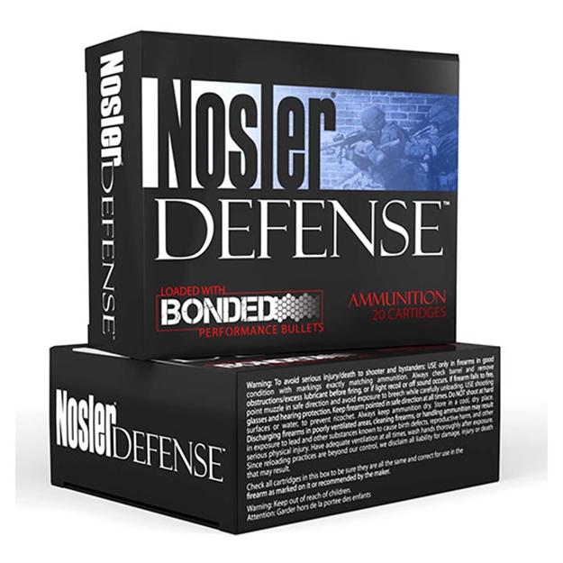 Picture of Nosler Defense Handgun Ammo 45 Acp, Bjhp, 230 Gr, 950 Fps, 20 Rnd, Boxed